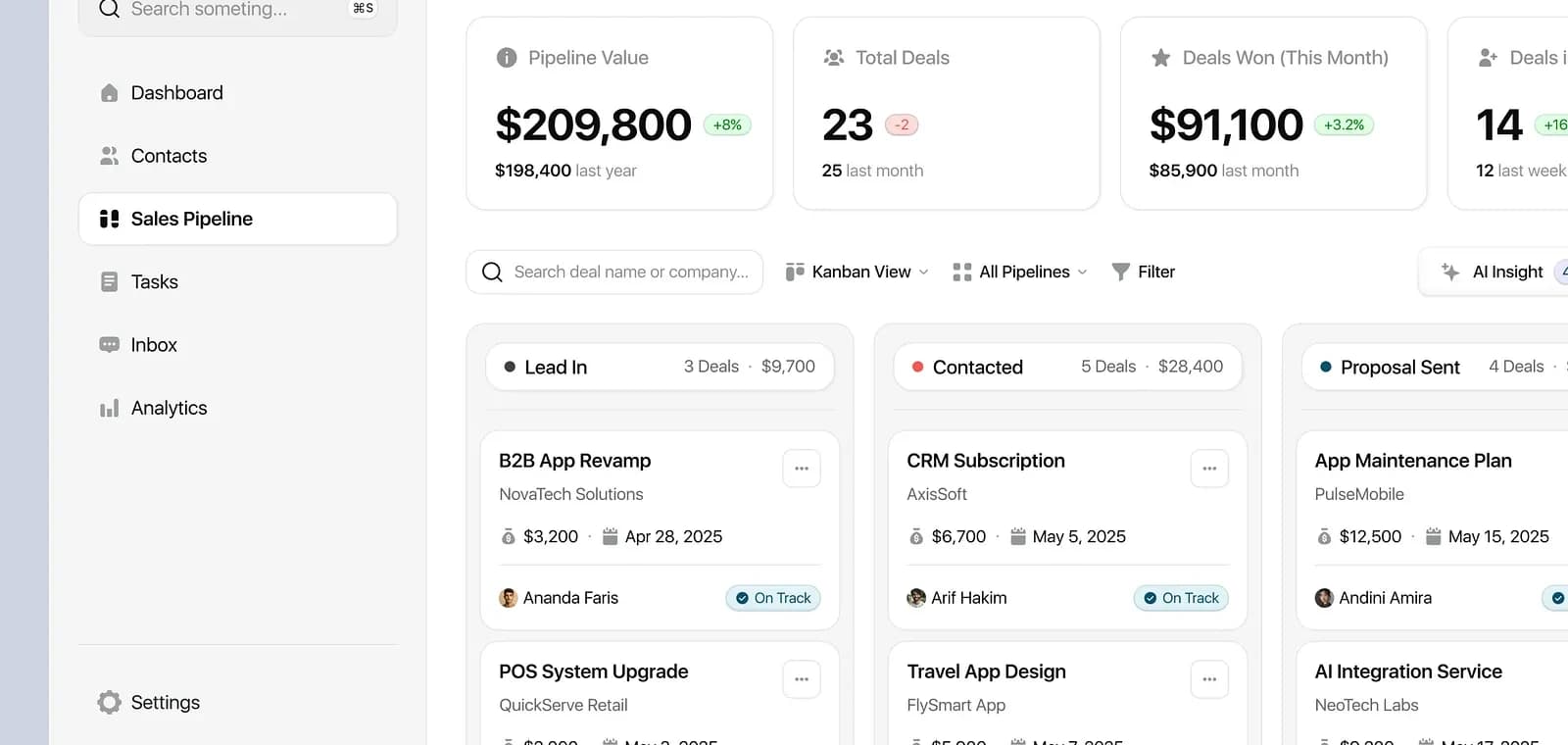 SaaS Sales CRM