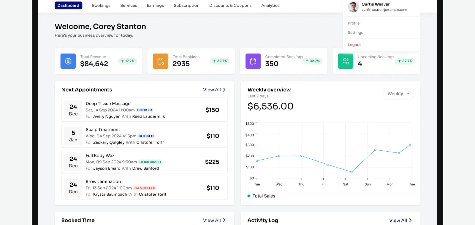 Salon & Spa CRM