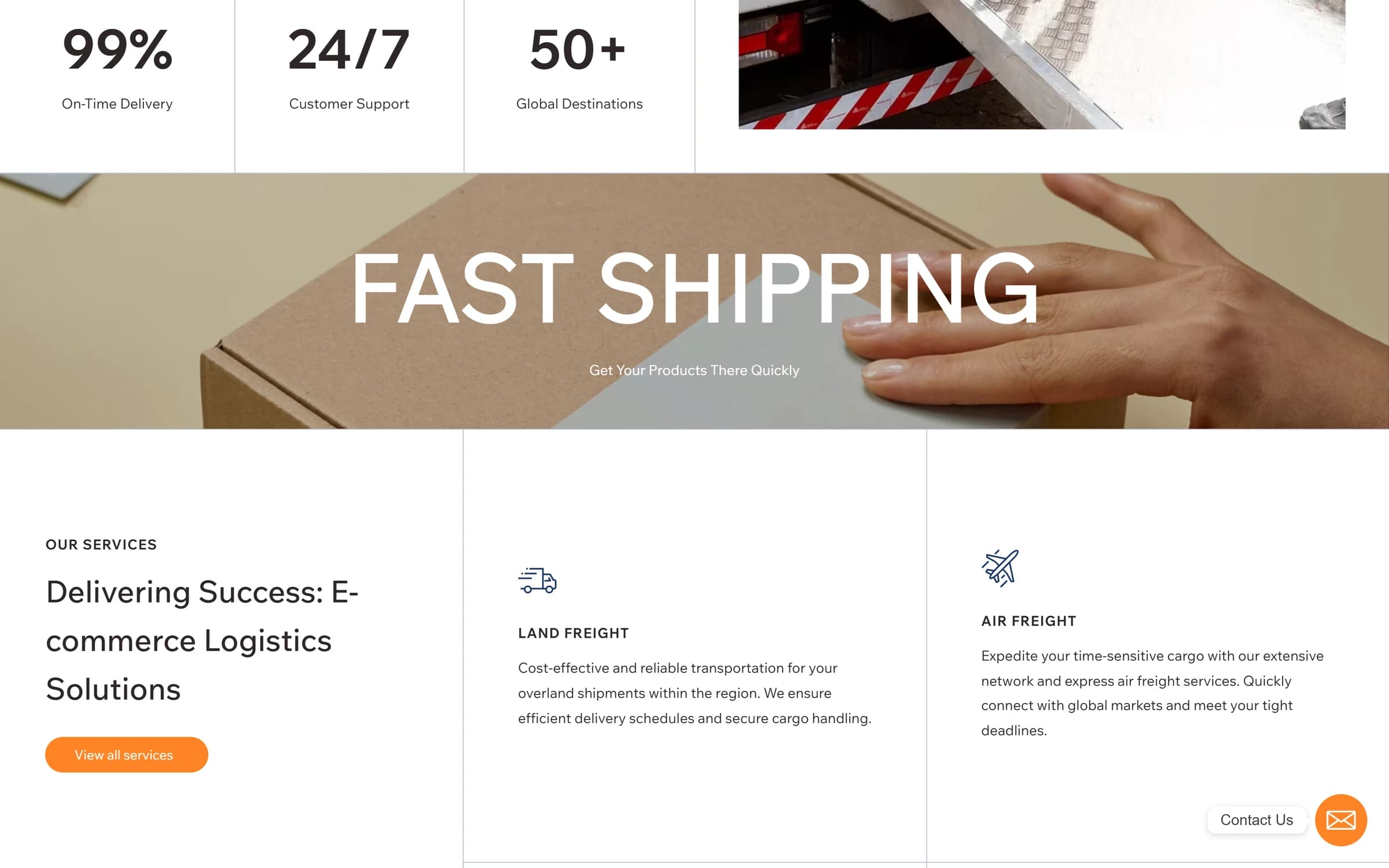 Benex Cargo interior page