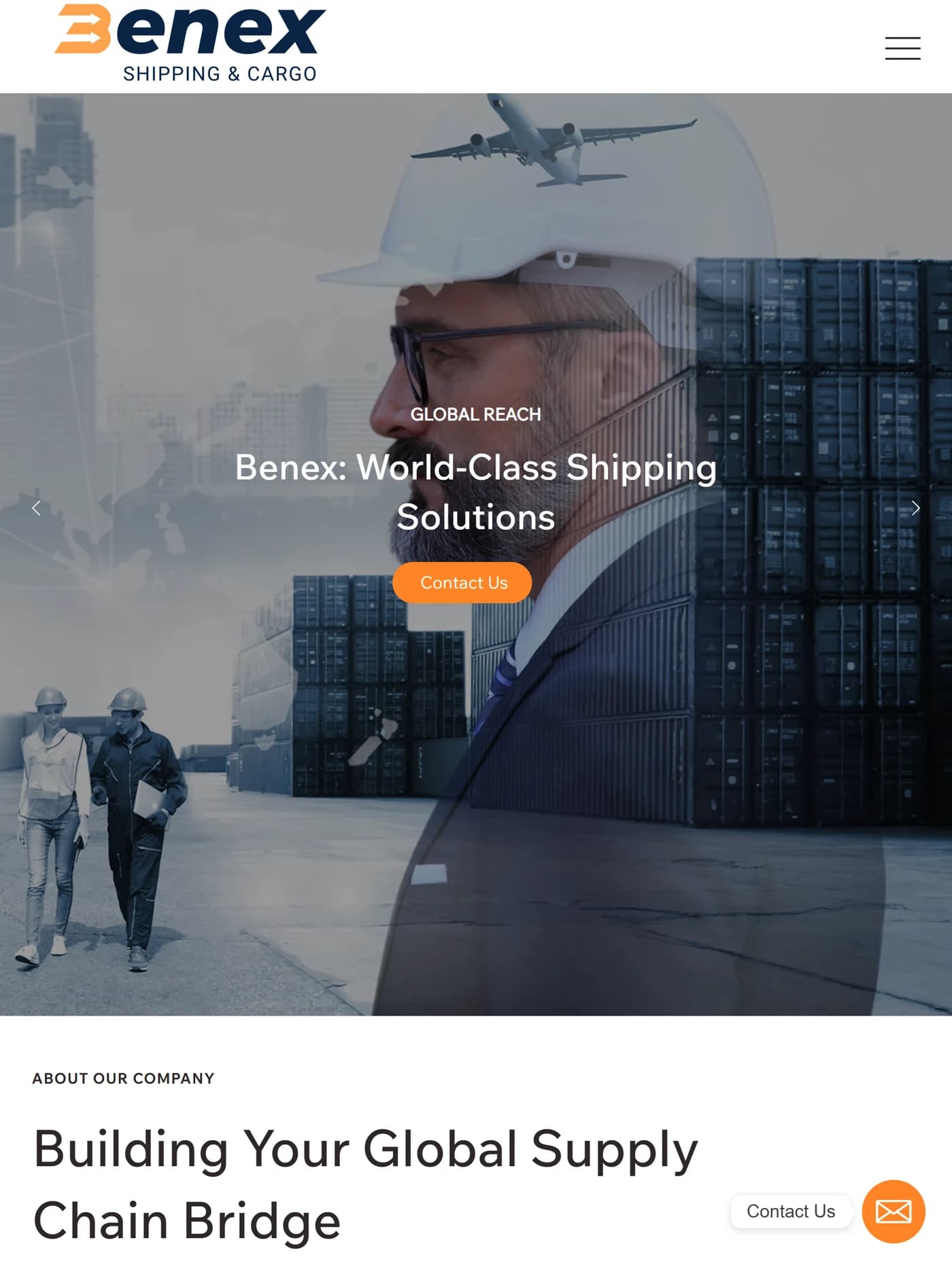 Benex Cargo tablet view
