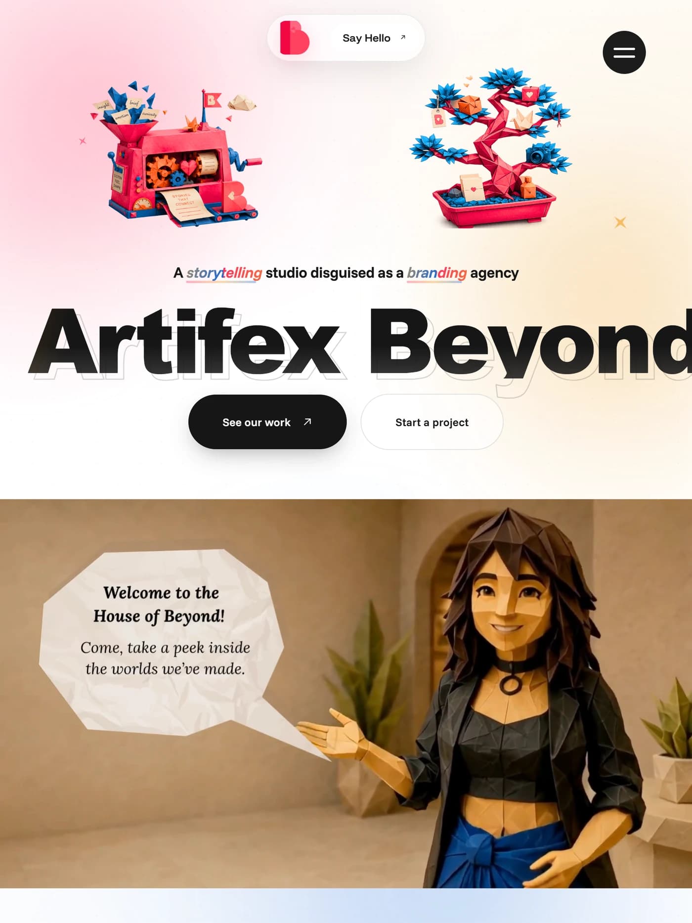 Artifex Beyond tablet view