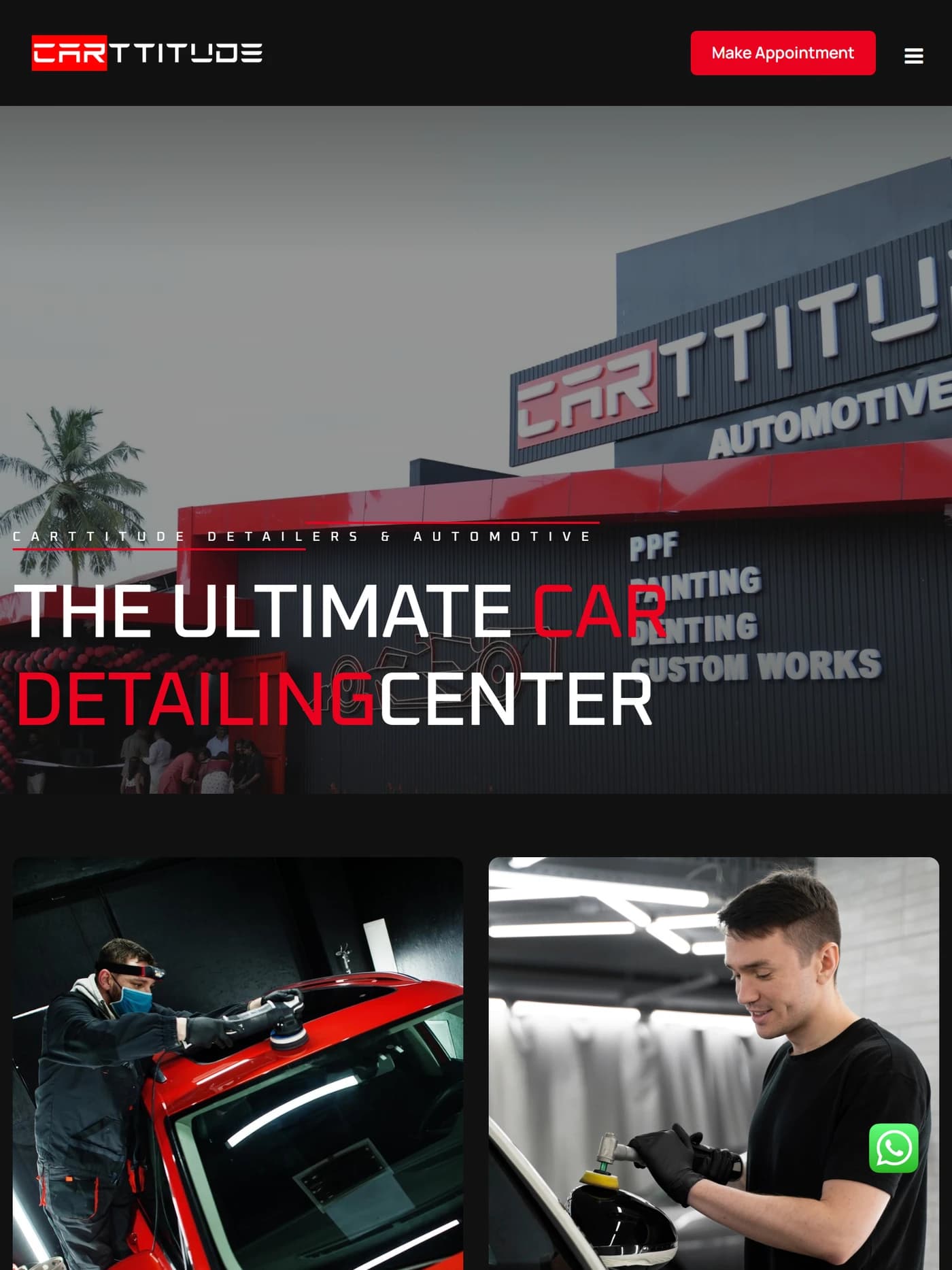 Carttitude Detailers tablet view