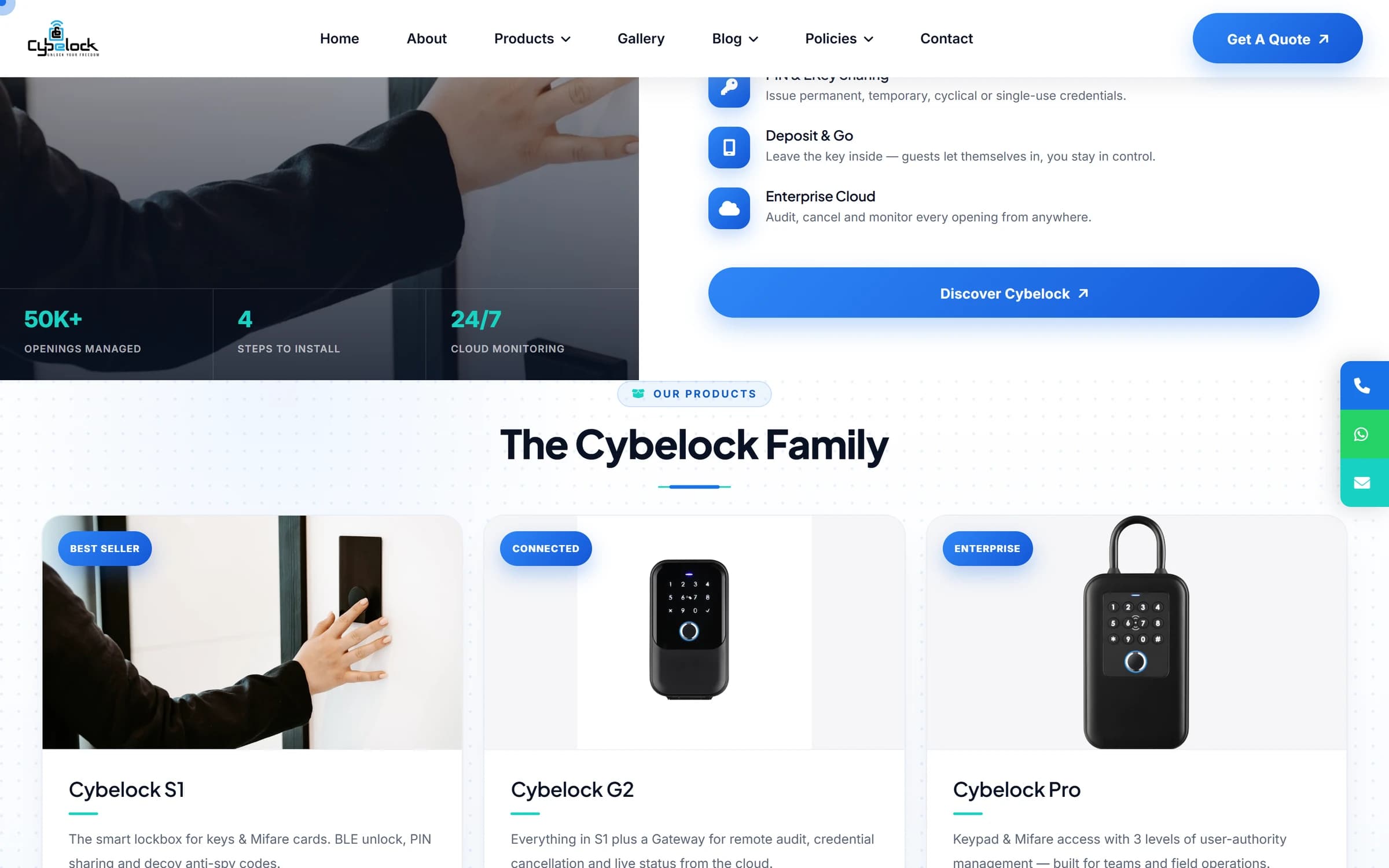 Cybelock interior page