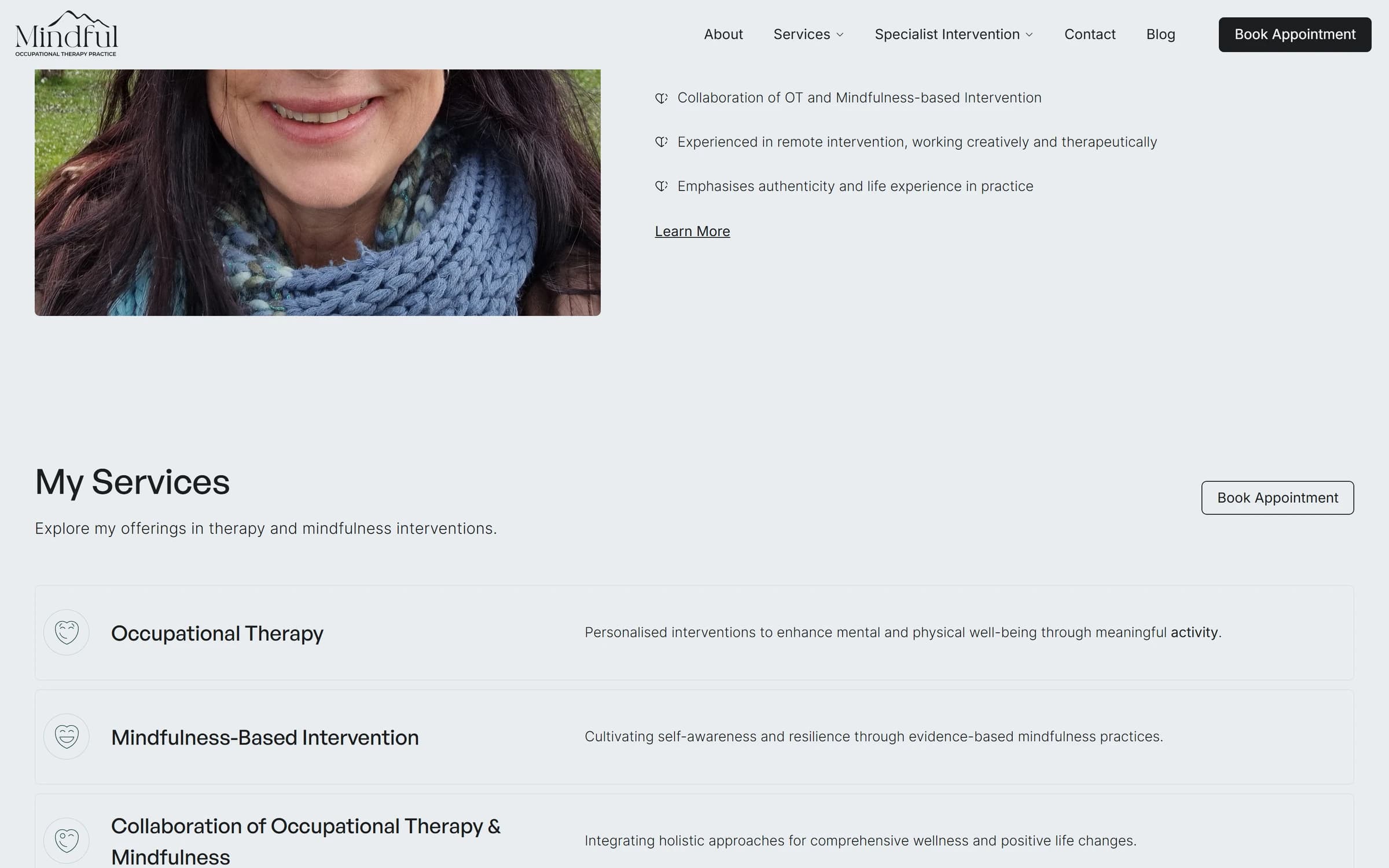 Mindful OT Practice interior page